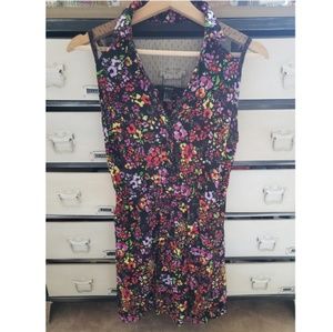 F21 Black Floral Lace Dress